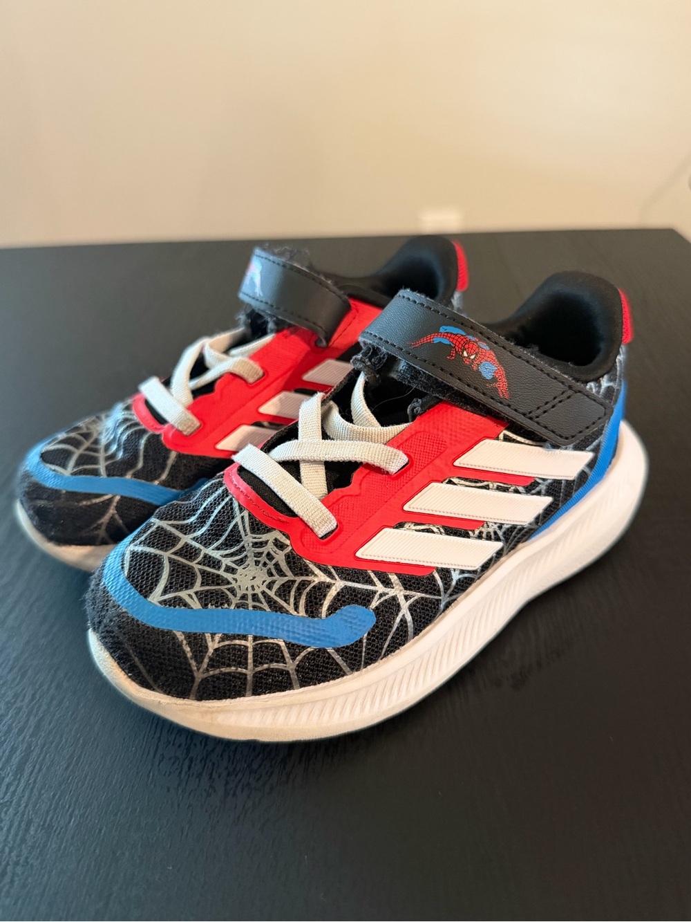 adidas Toddler Black/Red/Blue SpiderMan Sneakers - Picture 2 of 4